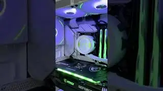 500k PC build 💥 it's so cool | core i9 and rtx 3090 🔥 | #lianli #msi #nzxt #nvidia #rtx #shorts