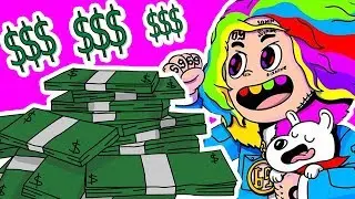 6IX9INE РАЗДАЕТ ДЕНЬГИ ПРОХОЖИМ ЛЮДЯМ | 6ix9ine money | tekashi