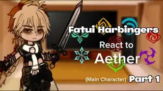 Fatui Harbingers react to Aether // Genshin impact //Gacha Club //(Angst +Ship)