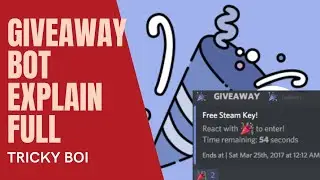 How to use giveaway bot 2021|most easy method #discord #giveawaybot #Tricky boi