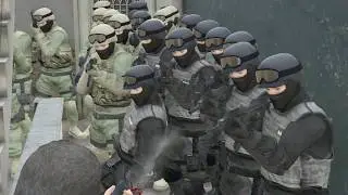 GTA 5 - Michael rampage shootout + epic five star cop battle