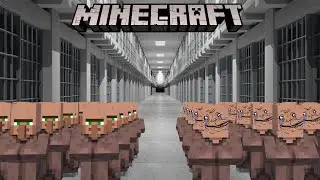 I Made 9 Villagers Survive prison in Minecraft