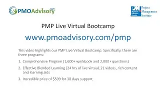 PMP Live Virtual Bootcamp - New