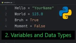 Python Variables and Data Types for Beginners!❎