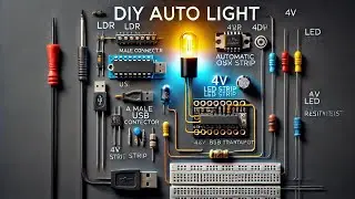 DIY AUTOMATIC ON/OFF LIGHT CIRCUIT USING BC547 TRANSISTOR & LDR