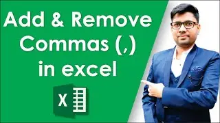 🔥 How to Remove Comma in excel  | How to add comma in excel | Comma Style in Excel | Advance Excel