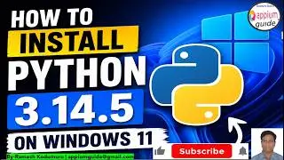 How to install Python 3.14.5 on Windows 11(Step By Step) - Setup Env Variables & Run a program
