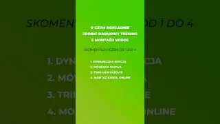 O czym dokładnie mam zrobić darmowy trening z montażu wideo