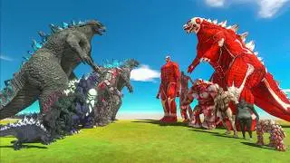 King of The Titan - Godzilla 2014 of Evolution VS Titanzilla of Evolution - ARBS