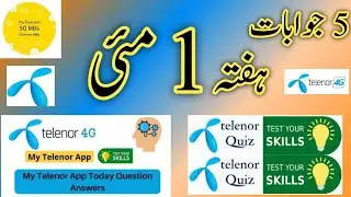 My Telenor Questions Today 1 may 2021 | Telenor today Questions | Test Your Skills