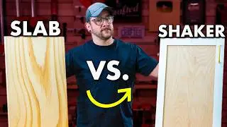 How To Build DIY Cabinet Doors The EASY Way // Shaker vs. Slab