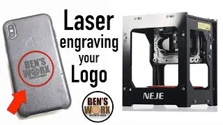 NEJE DK 8 1500mW Laser Engraver setup and test