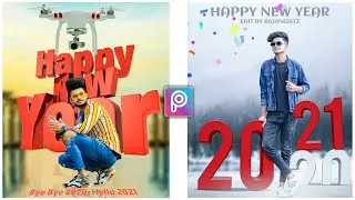 Happy New Year 2021 | PicsArt Editing Tutorial | Viral New Year Photo Editing 2021 | RTWORLD