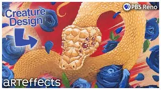 Paint a deer, but make it a snake... and add some extra eyes! | Sarah Renee -  ARTEFFECTS