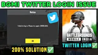 BGMI TWITTER LOGIN PROBLEM IOS🔥BGMI LOGIN PROBLEM / FAILED TO LOGIN. PLEASE TRY AGAIN. (9999,404)