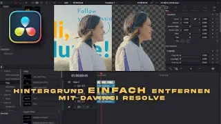 Hintergrund entfernen mit Davinci Resolve