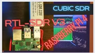 RTL SDR -V3(SDR) in Raspberry Pi-4 running with CubicSDR software. RTLSDR|Raspberry pi 4|Cubic SDR|