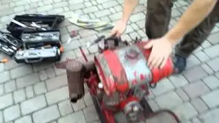 Мотопомпа МП-600 - часть2. Завели ! ( осторожно маты ! )