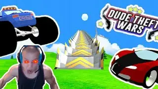Funny fails on the biggest ramp in Dude theft wars! | Dude theft wars funny moments | Vevvon