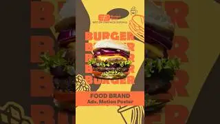 Burger Bites Motion poster for Social Media Advertising #motionposter #ads #friendship