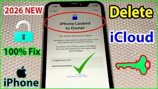 Remove iCloud Activation Lock ON iPhone 2026 iPhone Locked to Owner? Permanent 💯FIX✅ Without Apple🆔