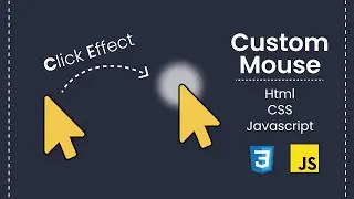 Awesome Cursor With Click Effect - CSS and Javascript Only | Full Explaination!