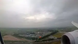 Morning Landing Into Amsterdam Schiphol (KLM 787-10)