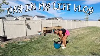 DAY IN MY LIFE VLOG // working on my garden & cooking dinner