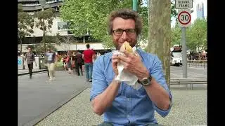 TIME LAPSE - Eating Subway, Swanston St Melburn