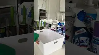 organizing cleaning products! 