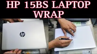 Hp laptop wrap with transparent matt vinyl
