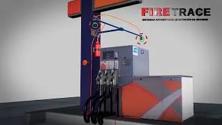 Estación de gasolina-instalción sistema FIRE TRACE