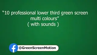 Facebook Lower Third Animation | Free Animation | Download Free