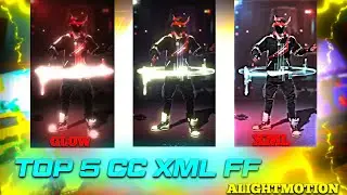 TOP 5 HD QUALITY CC ALIGHTMOTION FF XML || NEW TREND FF 💥 4K QUALITY CC XML - PACK || 