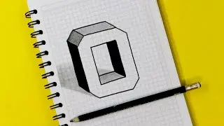 ✅ 3D Drawing Easy - How to Draw 3D letters on paper - Easy Art