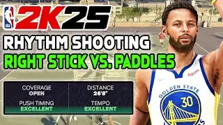 Rhythm Shooting with Right Stick vs. NO TEMPO Paddles in NBA 2K25