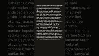 YARINI DÜŞÜNDÜĞÜNÜZ KADAR AHİRETİNİZİ DÜŞÜNÜYOR MUSUNUZ