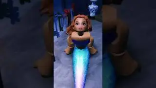Si LA SIRENITA fuera de ROBLOX! 🧜🏽‍♀️🦀 #LaSirenita #Roblox #GenZ