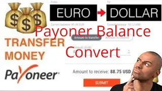 How to convert Euro to USD in payoneer.payoneer currency conversion.payoner currency conversion fee.