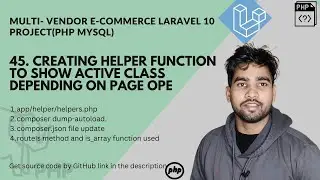 how to show pages link active in sidebar page using helper function in laravel 