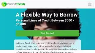 Personal Line Of Credit With Credit Fresh Up To $5,000