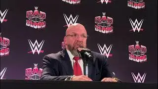 Triple H On Black Male Representation In WWE (WWE Bad Blood Press Conference)