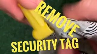 How to remove security tag from clothing