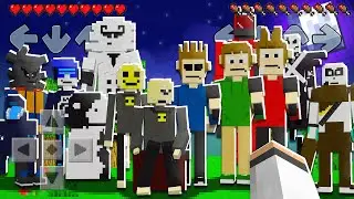 Testei os PERSONAGENS NOVOS do ADDON MOD de FRIDAY NIGHT FUNKIN no MINECRAFT!