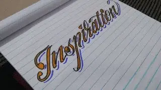 Simple and easy calligraphy lettering | Inspiration | Chand ART