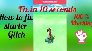How to fix starter glitch in Pokémon go | fix player not moving | Fix failed to detect location |