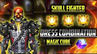 Skull fighter bundle dress combination free fire || new magic cube bundles || magic cube bundles