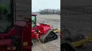 Field tile installation with case ih 580 quadtrac!!