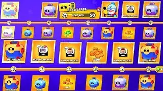АПНУЛ 50 УРОВЕНЬ БРАВЛ ПАССА НЕ СОБИРАЯ НАГРАД I BRAWL STARS