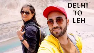 Delhi To Leh 🏔 | Ladakh Series | Part-1 | Vikas & Akanksha